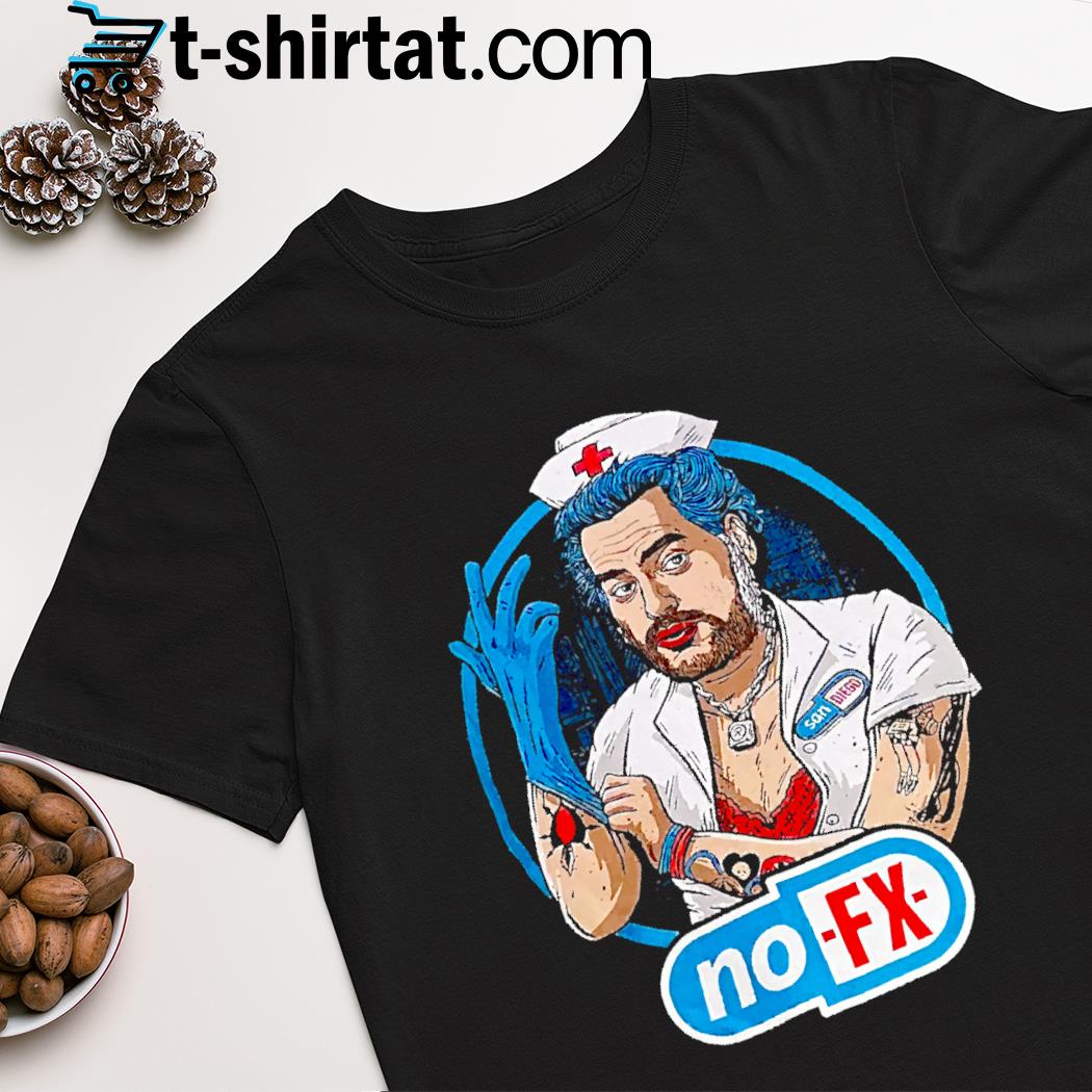 Fat Mike Fat Mike from NOFx doing a Janine Lindemulder shirt