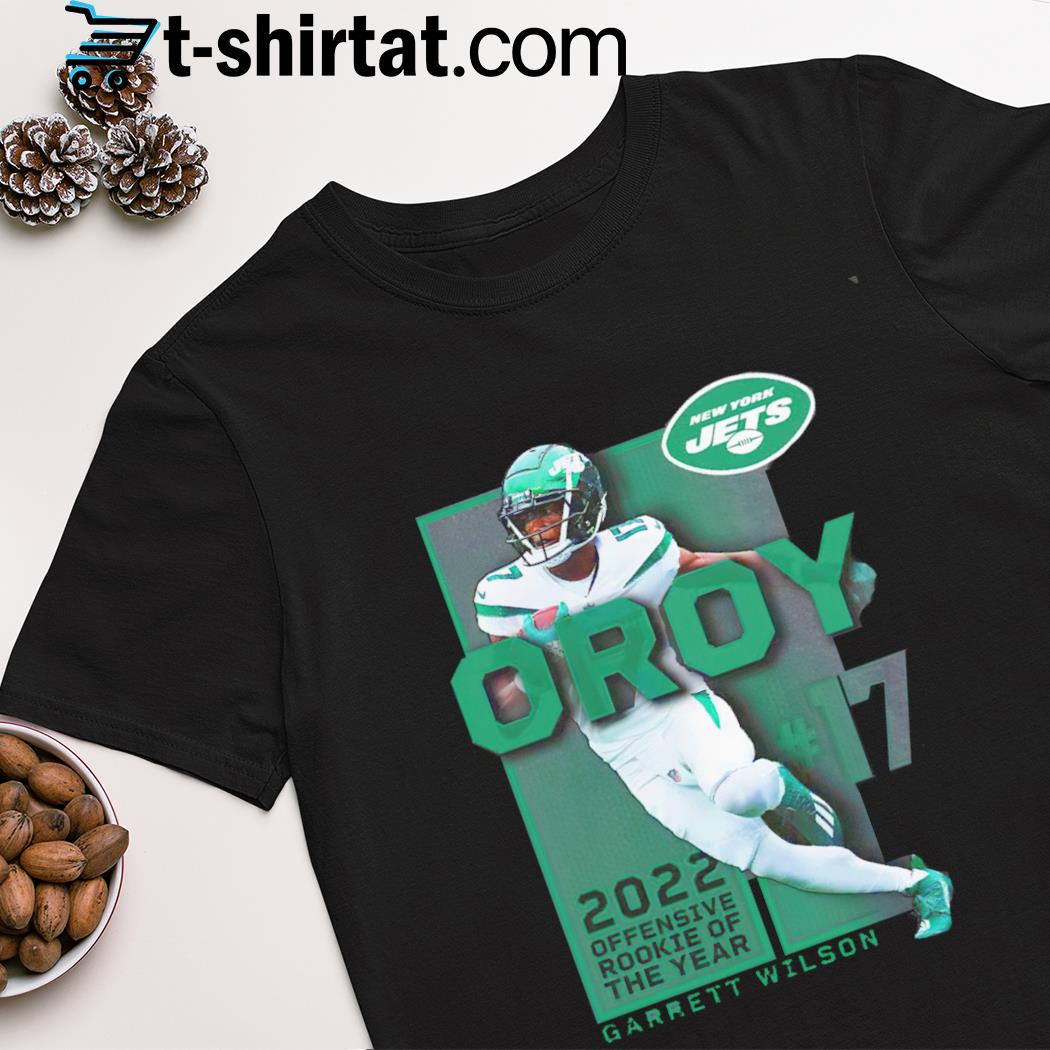 Garrett Wilson New York Jets 2022 NFL Offensive Rookie of the Year shirt